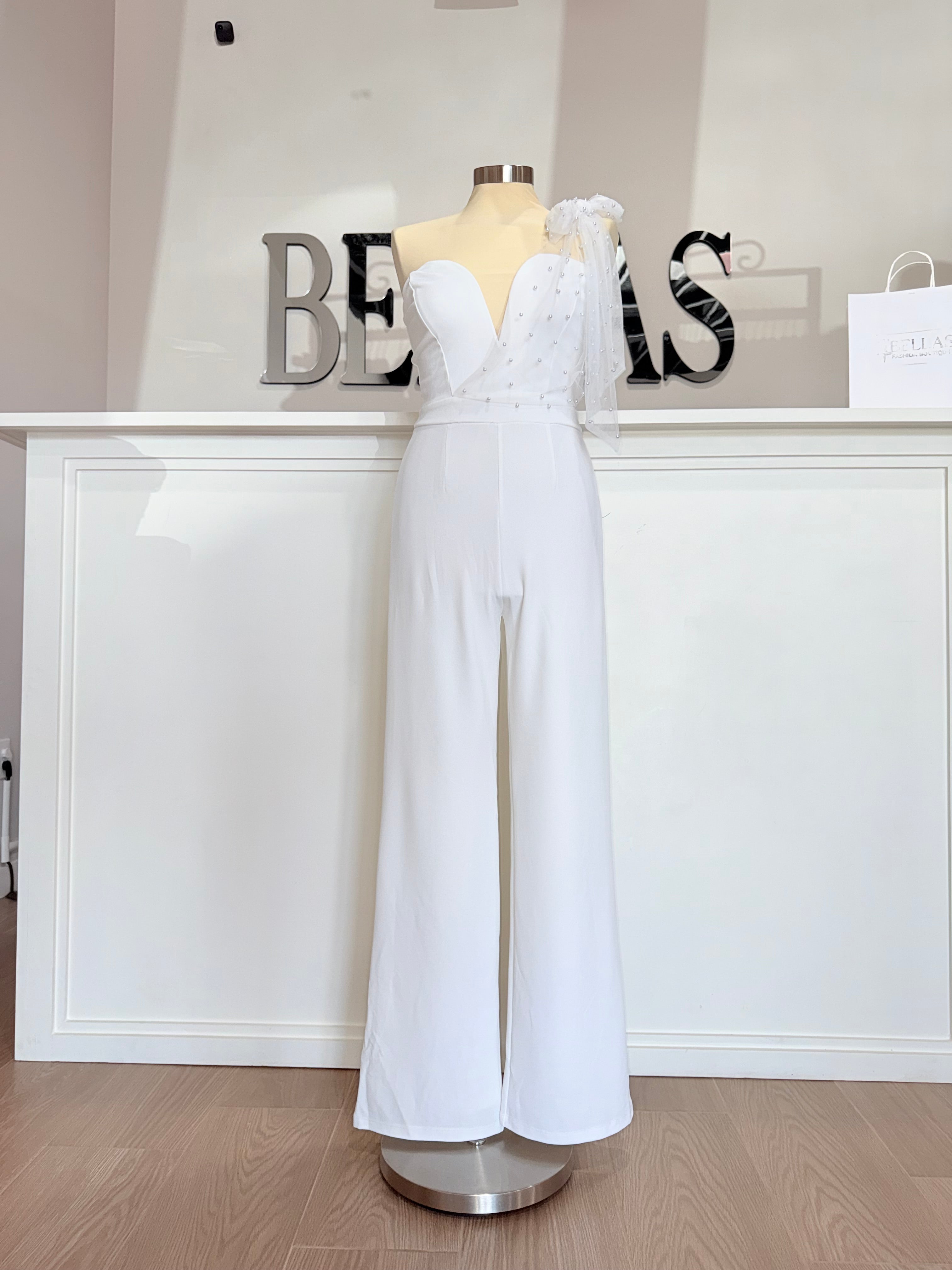 Pearl White Jumpsuit