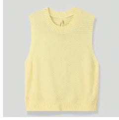 Yellow Open Back Tee Top