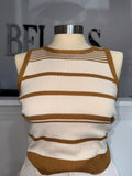 Stripes Cream Tank Top