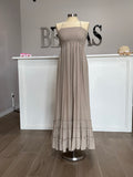 Maxi Tan Dress
