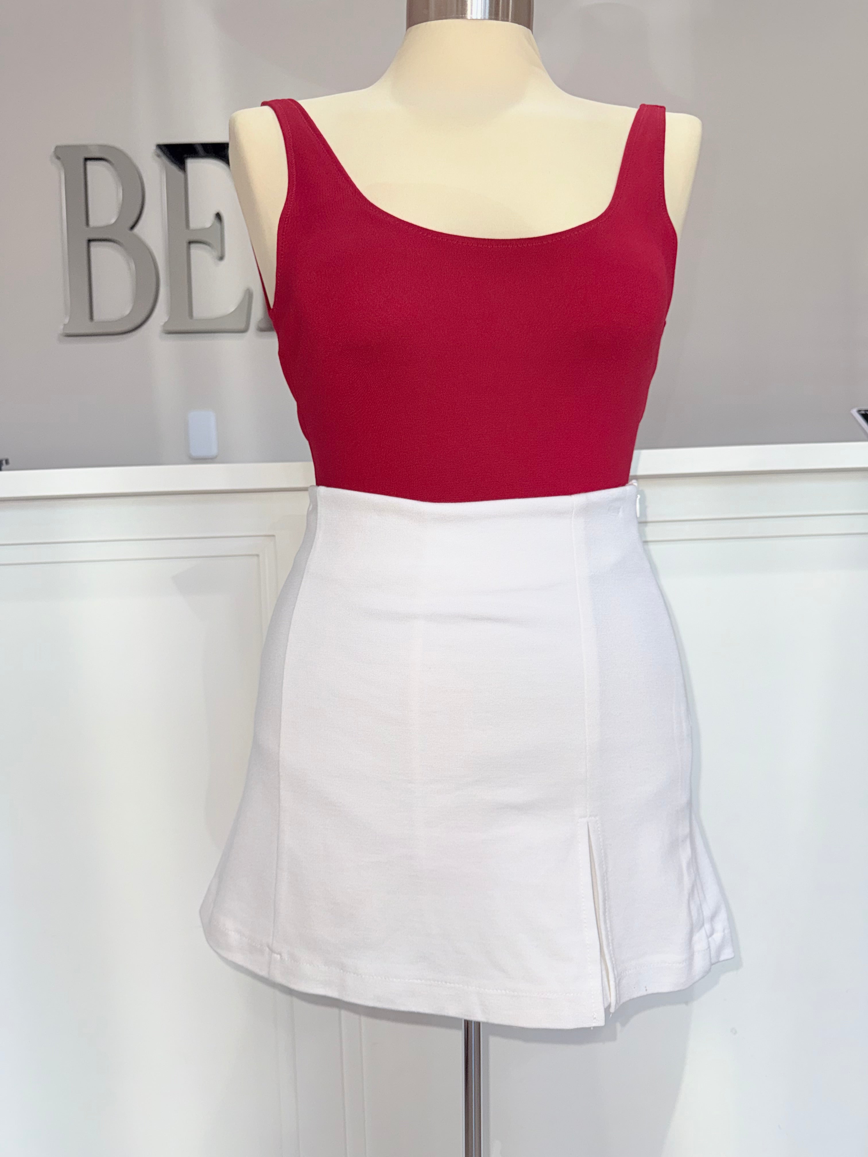 Juliette White Skort